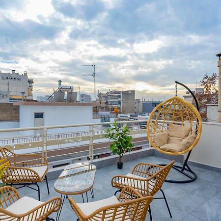 Pomegranate Luxury Penthouse Maisonette With Beautiful Terrace & Free Parking By Binobi ! Selanik Dış mekan fotoğraf
